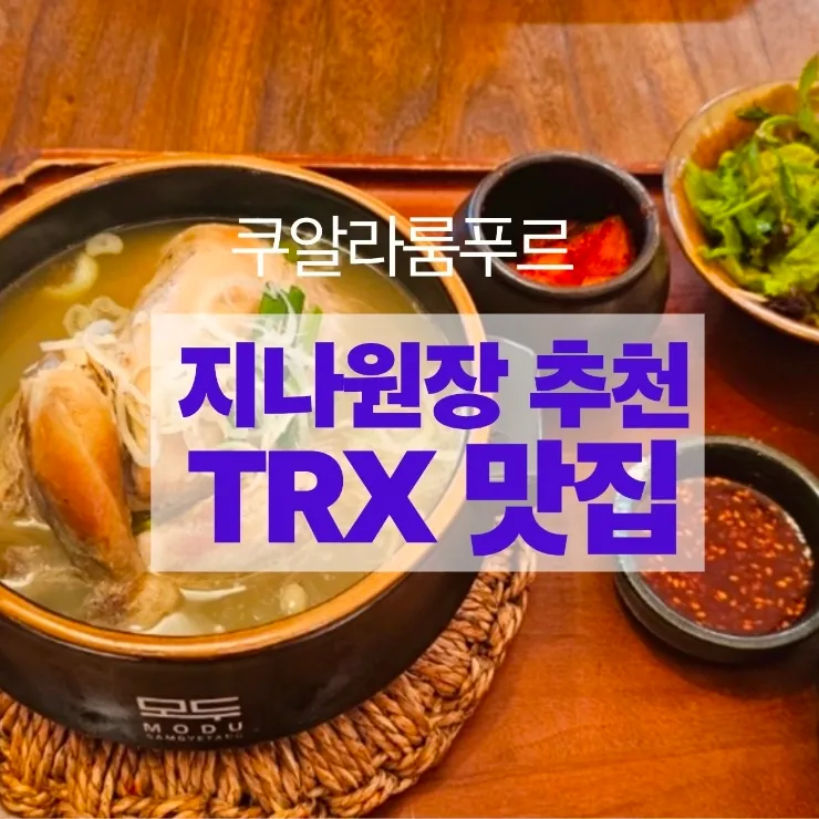 말레이시아한달살기,쿠알라룸푸르 맛집소개-TRX삼계탕 맛집 이미지 1