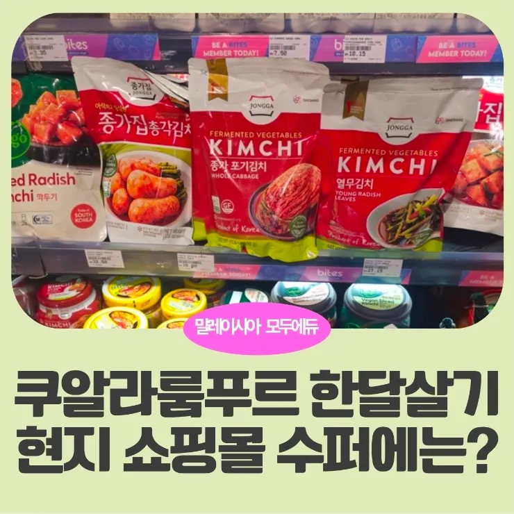 말레이시아 쿠알라룸푸르 한달살기-애비뉴k쇼핑몰 지하슈퍼김치 이미지 1