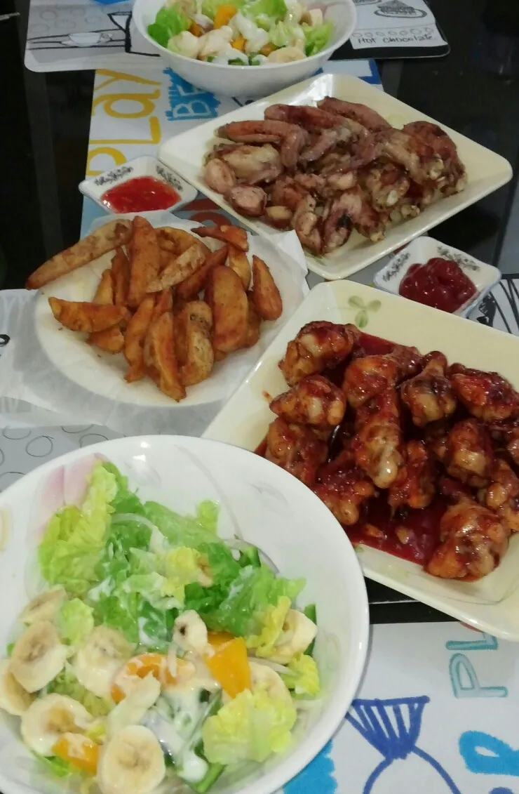 말레이시아음식-집밥편: 닭날개구이와 닭강정파티 이미지 1