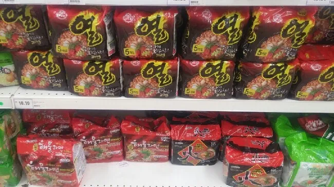열라면,해물라면,화라면,클로렐라 라면