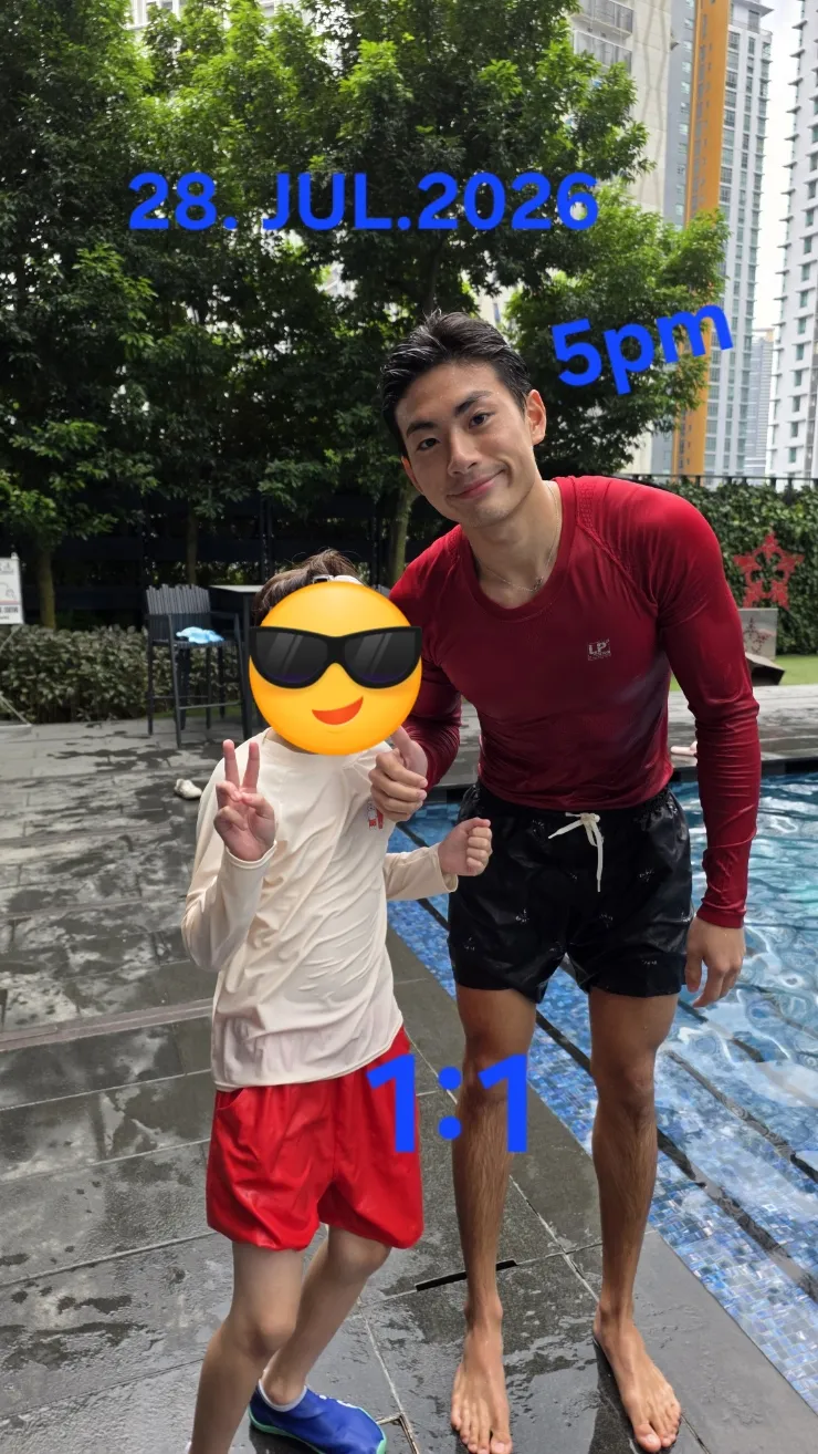 말레이시아 한달살기숙소:애스콧호텔 아이 수영수업 이미지 3