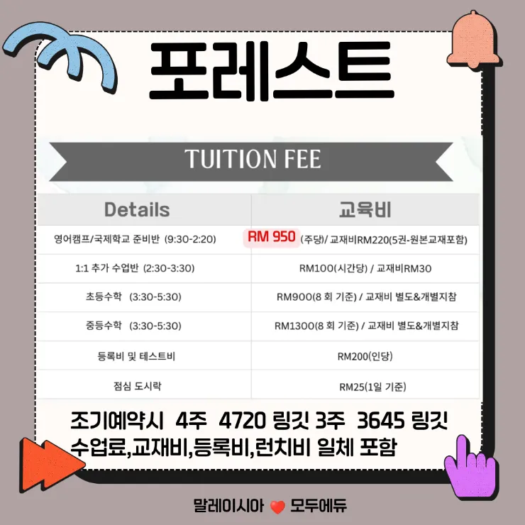 말레이시아 한달살기 몽키아라 포레스트 등록 후 진행과정 이미지 7