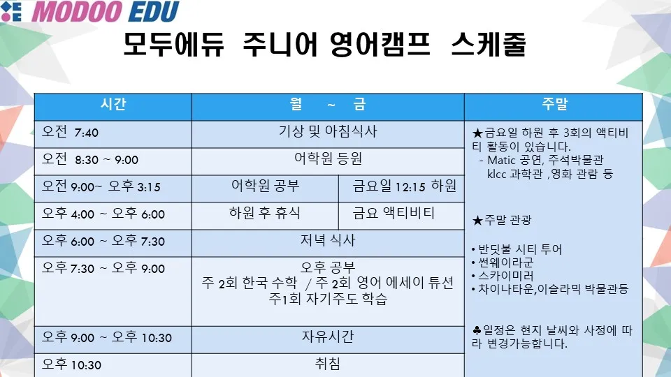 23년 여름 주니어 영어캠프 모집 ~^^ 이미지 4