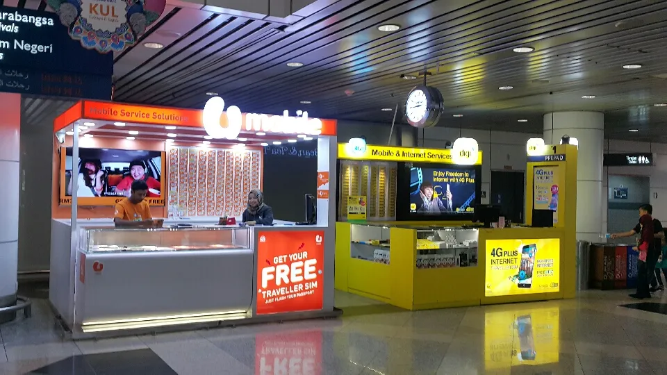 해피인말레이시아 - klia 공항유심칩 넣기