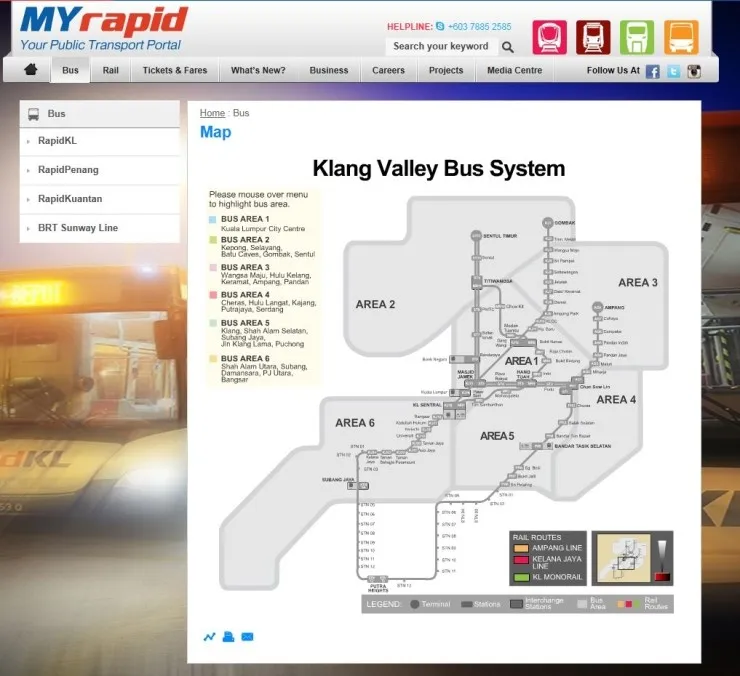 말레이시아버스 rapidKL 이층버스 이미지 7
