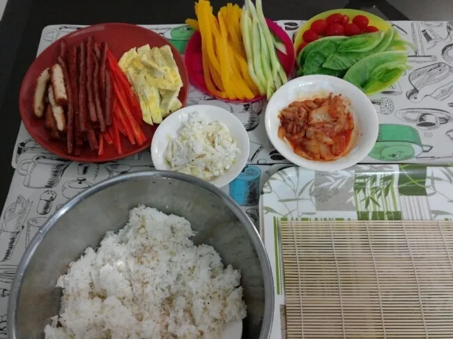 말레이시아음식-집밥편:김밥 만들기 이미지 6