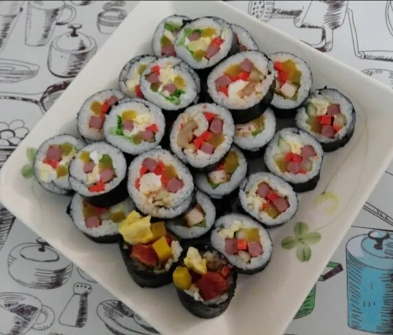 말레이시아음식-집밥편:김밥 만들기 이미지 10