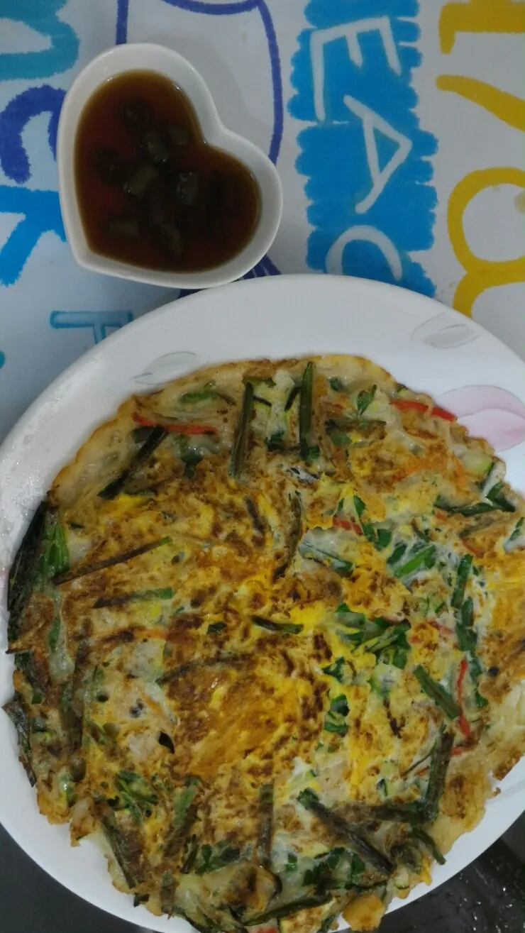 말레이시아음식-집밥편:해물부추호박전 이미지 12