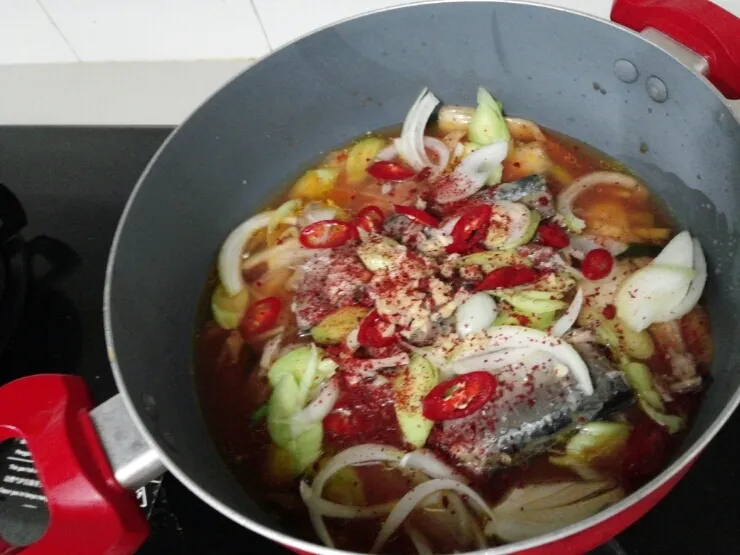 말레이시아음식-집밥편:고등어통조림김치찌개 이미지 12